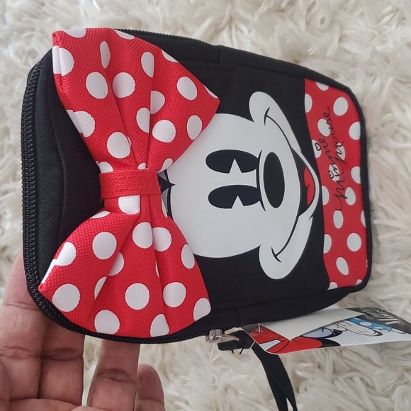 Mini Mouse Wristlet Phone Holder Mini Purse Red Black Ruz Grupo - Picture 7 of 8